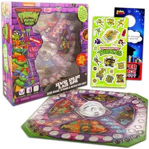 Teenage Mutant Ninja Turtles Board Game - Kids Teenage Mutant Ninja Turtles Board Game Set with Flash Dice, Teenage Mutant Ninja Turtles Themed Birthday Party Game