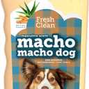 PetAg Fresh n Clean Macho Macho Dog Shampoo - 18 oz - Masculine Scent - Moisturizes with Vitamin E & Aloe Vera - Strengthens & Repairs Coats - Soap Free