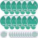 24 Pcs Nurses Gift Folding Fan Nurse Appreciation Gifts 7.87" Round Portable Handheld Fan with Handles Motivational Thank You Gifts for Nurses Week Party Graduation (Green)