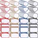 140 Piece Sublimation Patches Blank Hat Patches for Clothes & Dresses (Black, Blue, Red, Khaki)