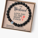 Christmas Gifts for Boys/Men-Love/Strength-Natural Gemstone Bracelet for Son Grandson Dad Boyfriend Husband Brother Nephew Uncle