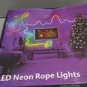 FBZ 200Ft Led Rope Lights, Flexible Neon Lights Control with App/Remote, Multiple Modes, IP65 Outdoor RGB Waterproof, Music Sync Gaming Light Strip for Bedroom Decor