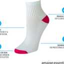 Amazon Essentials Women's Cushioned Cotton Ankle Socks, 10 Pairs, Black, 6-9