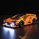 Upgraded Led Light Kit for Lego Technic Lamborghini Huracn Tecnica Orange Building Set, Compatible with Lego 42196 (Model Not Included)