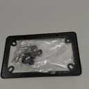 Carbon Fiber Motorcycle License Plate Frame - SXS ATV UTV Scooter Moped Tag Frames, 4 Holes Stainless Steel Rust Proof License Plate Frames for Motorcycle
