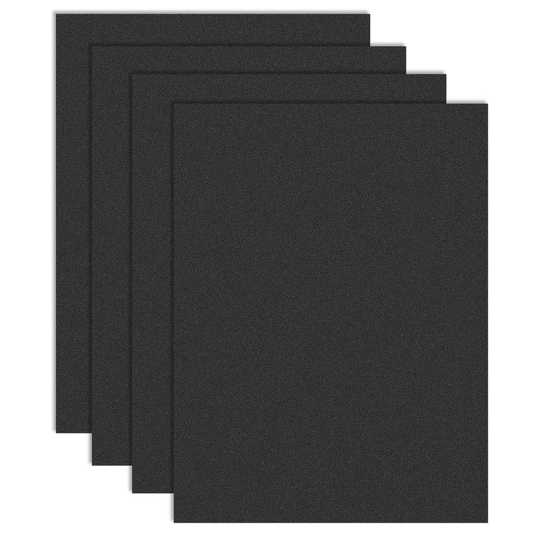 4 Pack Black ABS Plastic Sheet 18" x 24" x 0.06", High Tensile and Impact Strength Moldable Plastic Sheet, DIY Material for Home Decor, Handcraft, Project & Structural Crafts