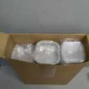 200 Pack 5 oz Mini Cake Pans with Lid, Aluminum Foil Mini Baking Tins, Square Disposable Cupcake Baking Cup Dessert Container for Wedding Birthday Party Picnic(White,Classic)