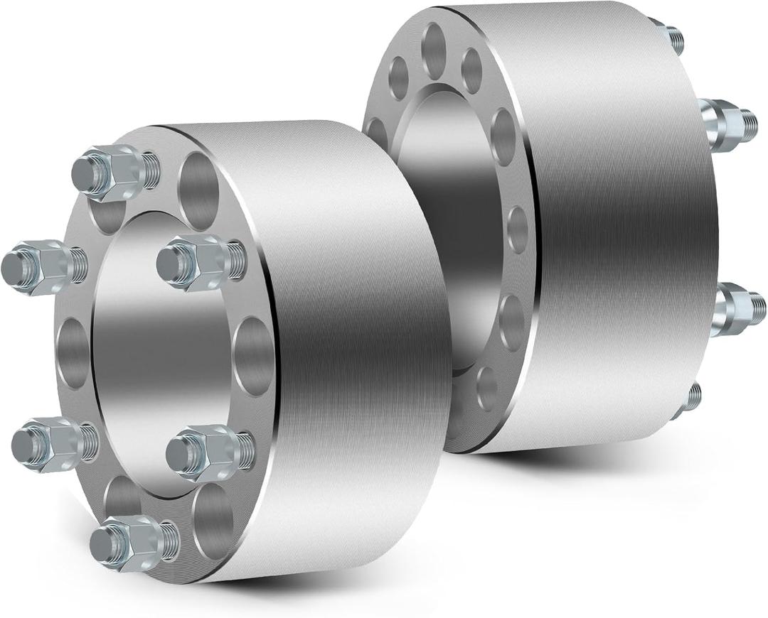 SCITOO 2Pcs 3" Wheel Spacers 6x5.5 Studs 12x1.5 108mm 6Lug Wheel Spacers No Hubcentric Fit for Toyota for Tacoma for 4runner FJ Cruiser for Sequoia for Tundra T100 for Land Cruiser Pickup