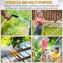 2 Pcs Adjustable Bend and Spray Water Nozzle Hose Nozzle for Watering Plants Heavy Duty, Flexible, Control Water Use and Spray 1 Unit for Garden