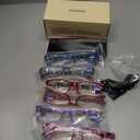 Gaoye 2.0 Reading Glasses for Women, 6 Pack Fashion Readers, Spring Hinge Eye Glasses, Blue Light Reading Glasses, +2.0