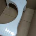 Squatty Potty Simple Curve Bathroom Toilet Stool 7" White