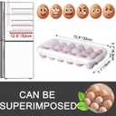 XBY-US 4 Pack Covered Egg Holders,Egg Holder For Refrigerator,travel egg Storage Container,Plastic Refrigerator Egg Trays,camping egg box,Deviled Egg Tray Carrier with Lid Fits 18X4 Eggs(72 Eggs)