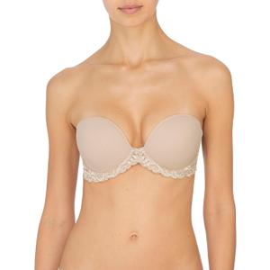 Natori Women's Feathers Strapless Plunge Multiway Bra (36DDD, Cafe)