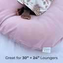 MOZAH Baby Lounger Cover for Newborns - Soft Cotton Slipcover Fitting Most Infant Loungers and Baby Nest Loungers (Pale Mauve - Dusty Pink)