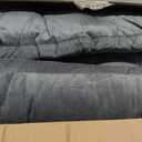 Threehoney College Dorm Headboard Twin XL Velvet Ultra Thick Cushion Tufted Headboard with Wall Hooks for College Dorm Room Bed Decor, 39.25" x 34" x 3.15"(Gray)