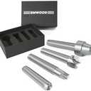 BMWOOD LDC-SET4/MT2 4PCS Woodturning Lathe Live and Drive Center Set MT2 Taper