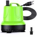 FREESEA Fountain Submersible Water Pump: 160 GPH 12W Small Sump Pump for Outdoor Pond Hydroponic Statuary Waterfall Aquarium Fish Tank