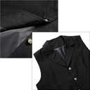 Suhine 6 Pcs Steampunk Halloween Costume Men Steampunk Boot Spats Vest Hat Cane Goggles Renaissance Medieval Accessories (Small)