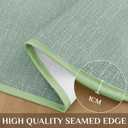 Softalker Spring Vinyl Tablecloth Rectangle, Outdoor 100% Waterproof Oil Proof Plastic Edge Binding Table Cloth, Heavy Duty Wipeable PVC Table Covers for Picnic Dining Party - 54 x 78 Inch, Sage