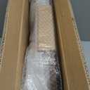 MaxSmeo Side Table, 3-Tier Small End Table, Modern Oval Night Stand Accent Table for Living Room, Bedroom, Rustic Brown