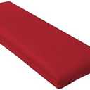 QILLOWAY Indoor/Outdoor Bench Cushion, Thick Upholstery Foam Couch Swing Pads with Ties,48-Inches,Red