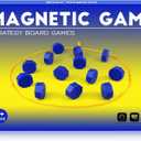 Bameca Magnetic Chess Game with Full-Size Stones, Magnet Game with String, for Family & Party & Travel & Camping, Puzzle Strategy Games, 2 Player Games for Kids & Adults, Pack Of 2