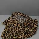 Shein Curve Women's Leopard Print Cold Shoulder Short Sleeve Dress Size 3XL