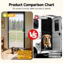 Screen Door Protector, Adjustable RV Screen Door Guard 30Inch High - Fits Door Widths 30" - 36", Easy-to-Install, Entry Protector for Pet Protection (White, 30Inch High)