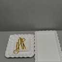 5 Pcs Dessert Table Display Set - 2 Pcs 3-Tier Dessert Display Stands & 3 Pcs Serving Tray - Dessert Trays Dessert Stands Treat Table Displays Set for Tea Parties, Birthdays & Baby Showers (White)