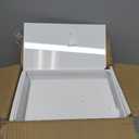 6PCS Buffet Risers, Food Risers for Buffet Table, Display Stand Shelf for Party Catering Dessert Collectibles, White Acrylic Cube Boxes Nesting Risers with Hollow Bottoms (Size 10" 9" 8" 7" 6" 5")