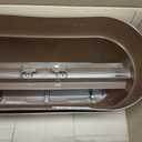 Emsco Group Bloomers Railing Planter with Drainage Holes 24" Weatherproof Resin Planter Brown, Plastic