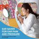 Ear Piercing Pillow with Ear Hole for Side Sleeper Relief Ear Pain,Cotton and Polyester Ear Pillows,Washable Ear Guard Pillow, One Size