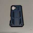 FNTCASE for iPhone 16 Plus Case: Military Grade Drop Proof Protection Mobile Cover with Kickstand | Matte Textured Rugged Shockproof TPU | Protective Sturdy Phone Case - 6.7 inch Blue