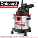 Shop-Vac 5 Gallon 4.5 Peak HP Wet/Dry Vacuum, Stainless Steel Tank, Portable Shop Vacuum with Attachments for Jobsite, Garage & Workshop. 5989300