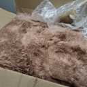 Hutha 9x12 Large Area Rugs for Living Room, Super Soft Fluffy Modern Bedroom Rug, Tie-Dyed Brown Indoor Shag Fuzzy Carpets for Girls Kids Nursery Room Home Decor