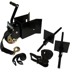Muddy Hunting Ladderstand Tree Stand Installation Hoist Kit with 25 Foot Heavy Duty Winch Strap, Solid Steel Winch, and Pully System, One Size