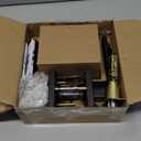 Haidms 2 Packs Black Exterior Door Lock Set with Deadbolt, Matte Black Front Door Handle and Deadbolt Set, Entry Door Locksets, Heavy Duty Zinc-alloyed Front Door Lock Set