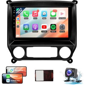 Naifay Car Radio Stereo for Chevrolet Chevy Silverado & GMC Sierra 2014-2018 Wireless CarPlay Android Auto, 10.1" Touch Screen for Chevy Silverado Car Stereo with Bluetooth/GPS/WiFi/SWC/MirrorLink