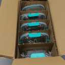 VERONES 5 Pack Glass Meal Prep Containers 3 Compartment Set, 36OZ Airtight Glass Lunch Containers, Glass Food Storage Containers with Lids, for Microwave, Oven, Freezer & Dishwasher Friendly,Green