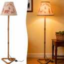 Rustic Floor Lamp, Farmhouse Deer Bear Design with Foot Switch