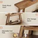 47.2" Farmhouse Console Table with 2-Tier Open Storage
47.2-Inch Sofa Table 2-Tier Open Shelves Farmhouse Wood Finish Narrow Entryway Design Behind Couch or Hallway