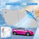 2025 Upgrade Sunshade Roof for Tesla Model Y 2025-2020 [No-Gap/No-Sagging] Roof Sun Shade Heat Insulation Sunroof Shade for Tesla Model Y Accessories 2025-2020 Gray