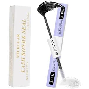 Lorpurri Lash Bond and Seal, 2-in-1 Cluster Lash Glue for DIY Lash Extensions, 48H Long-Lasting Waterproof Lash Adhesive, Strong Hold, Quick Dry, Gentle for Sensitive Eyes