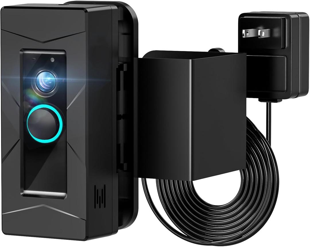 Trushome Wired Doorbell Bracket Specifically for Rings, with Double Screw Fixing, Anti-theft Doorbell Camera Stand, Suitable for Home, Office, Apartment(doorbell not included)