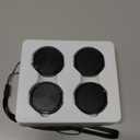 Tracker Tag for Android 4 Pack Luggage Tracker Tags Compatible with Google Find Hub App (Android Only) Bluetooth Tracker Key Finder and Item Locator for Wallets, Backpack, Suitcases-Black