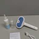 Pet Steam Brush for Dog & Cat - 3-in-1 Steam Grooming Brush for Shedding & Hair Removal - Self Cleaning Spray Comb with Mist for Long Haired Pets - Includes 1*Waterless Shampoo, Blue. (7.87'' - 120ML)