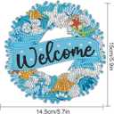 3 x MVVMTOP 5.7x5.9inch Diamond Painting Kits Ocean Hanging Pendant DIY Marine Organism Wreath Ornaments Shaped Diamond, HGJ081