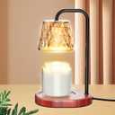 Dimmable Candle Warmer Lamp with Timer Electric Candle Warmer for House Warming Decor Candle Lamp Warmer for Jar Candles Wax Melt Warmer Presents for Women Mom Birthday Festival (Black)
