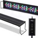 hygger Auto On Off Aquarium LED Light, 4 Mode Lighting Full Spectrum Fish Tank Light 24/7 Timer Colorful Fish/Sun/Nightlight/WRGB Cycle for Freshwater