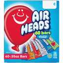 Airheads Full-Size Candy Bars, Taffy Candy Bulk Variety Pack, Individually Wrapped, Six Assorted Fruit Flavors Artificially Flavored, 60 Count Box (EXP 09/30/26)